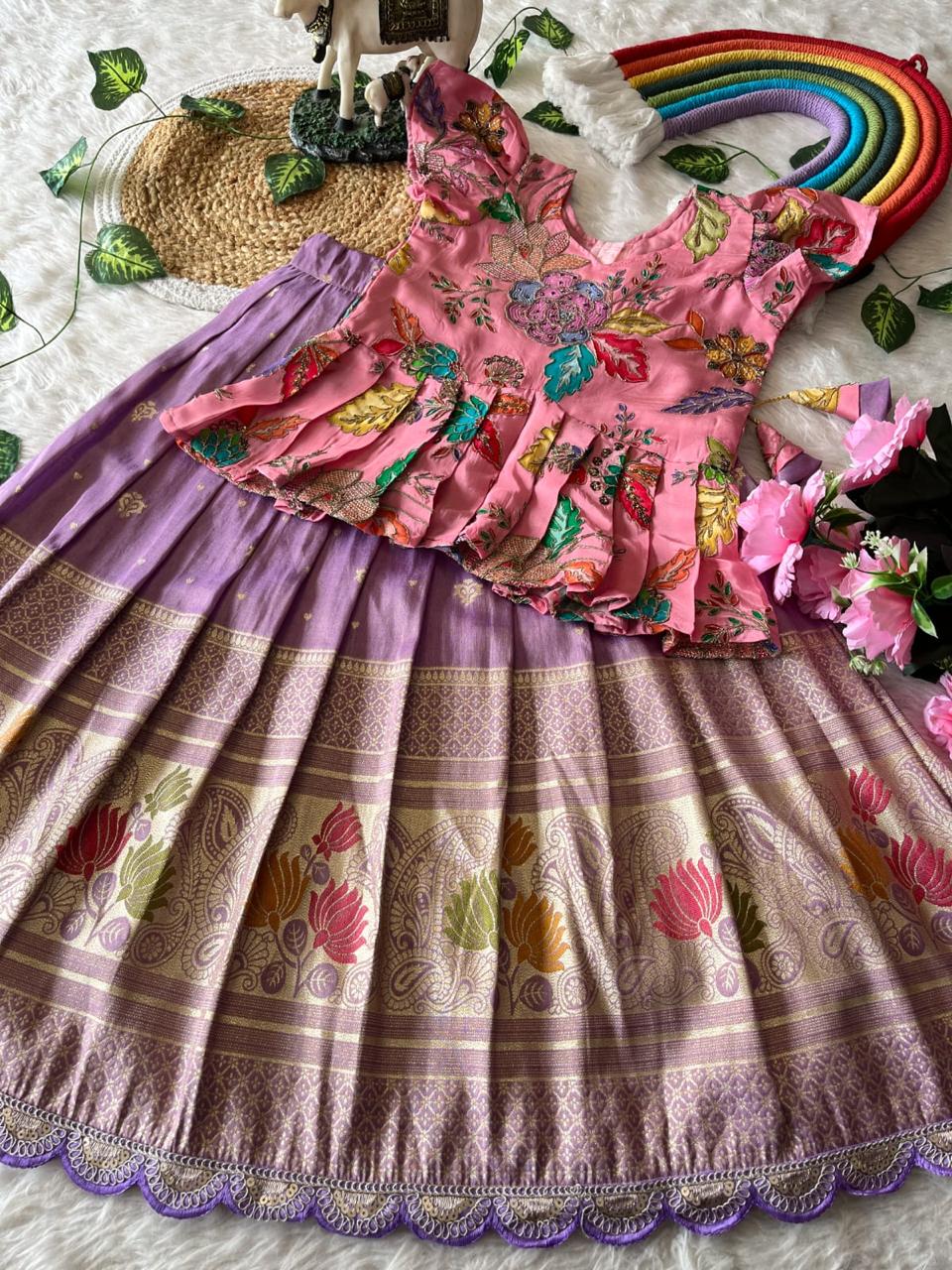 Lotus Kids Lehenga