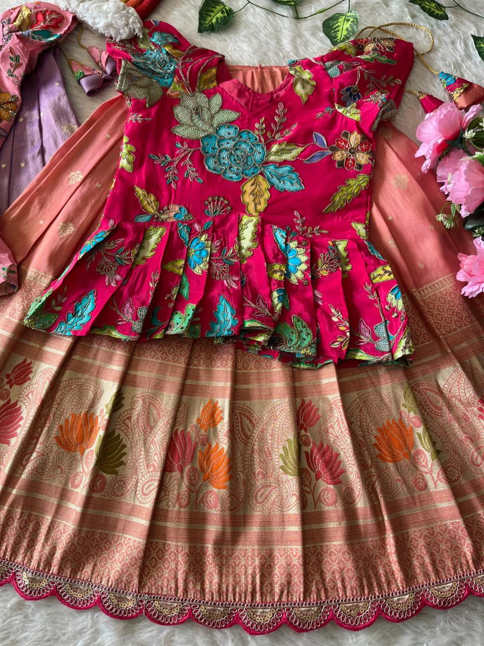 Lotus Kids Lehenga