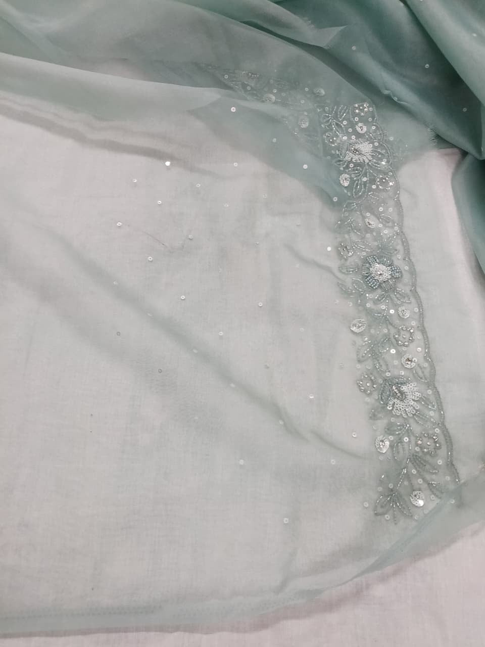 Blush organza sarees