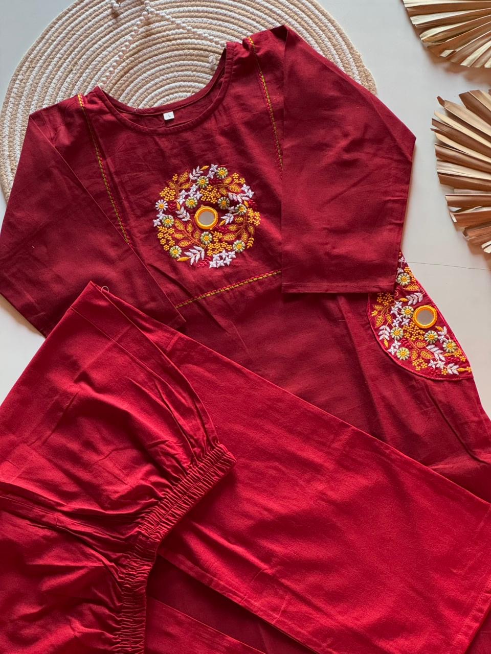 Kashida work Kurtis