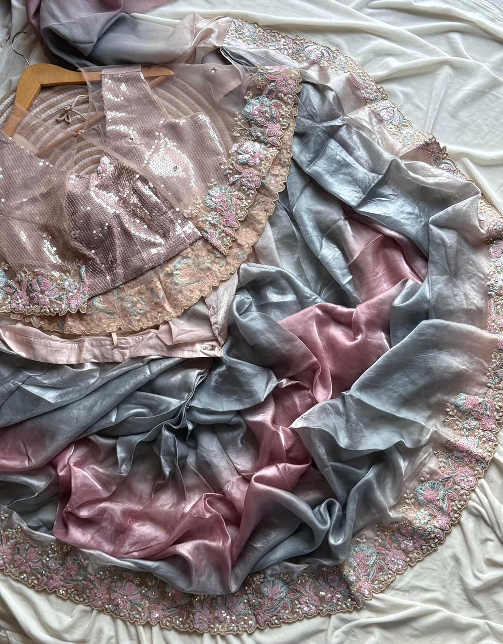 Frill ready to wear saree