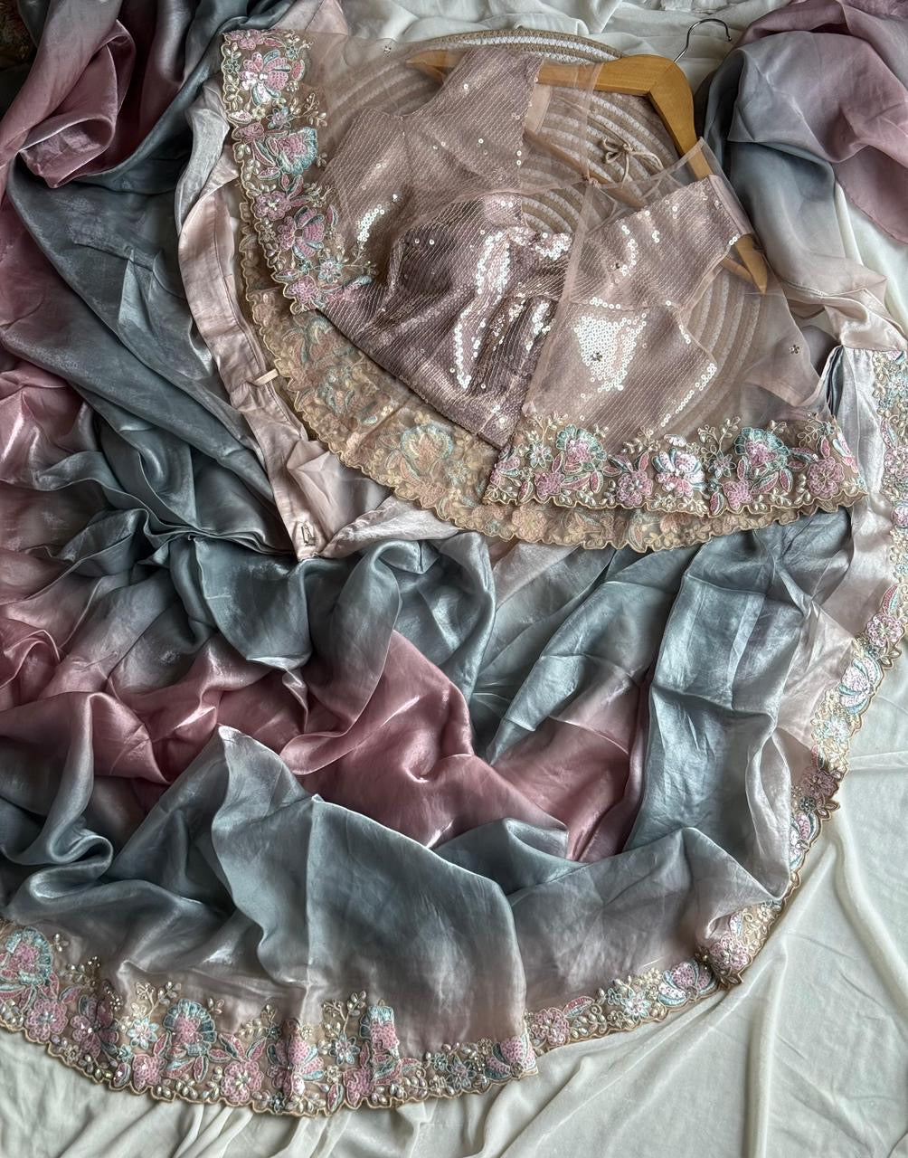 Frill ready to wear saree