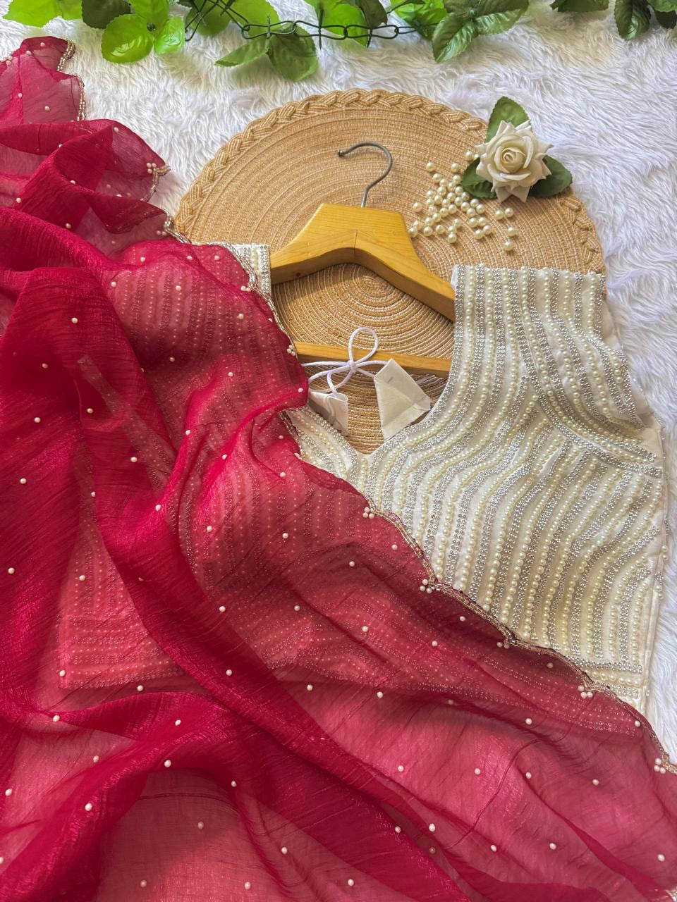 Crunchy crush sarees