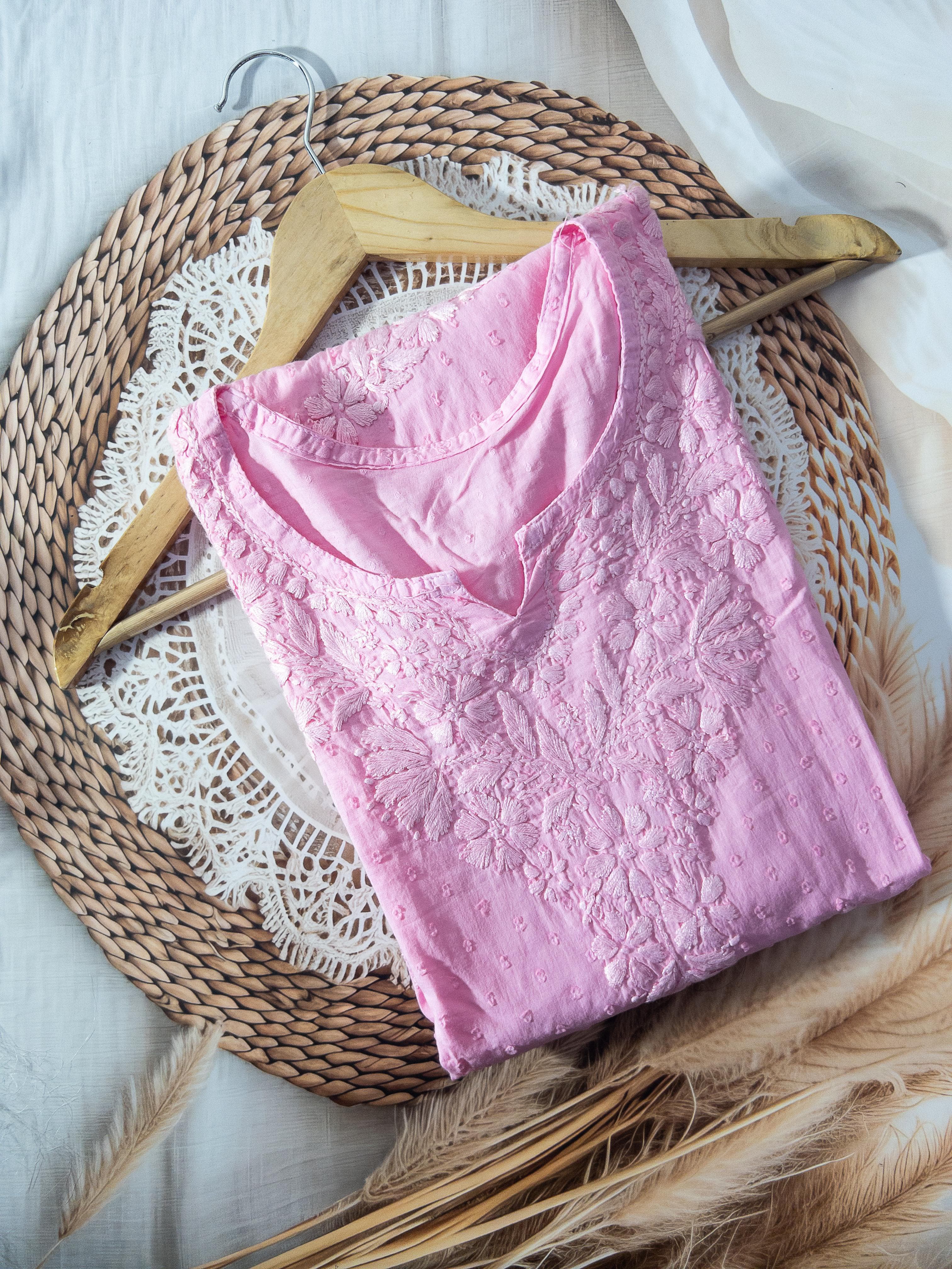 Chikankari Straight Kurti