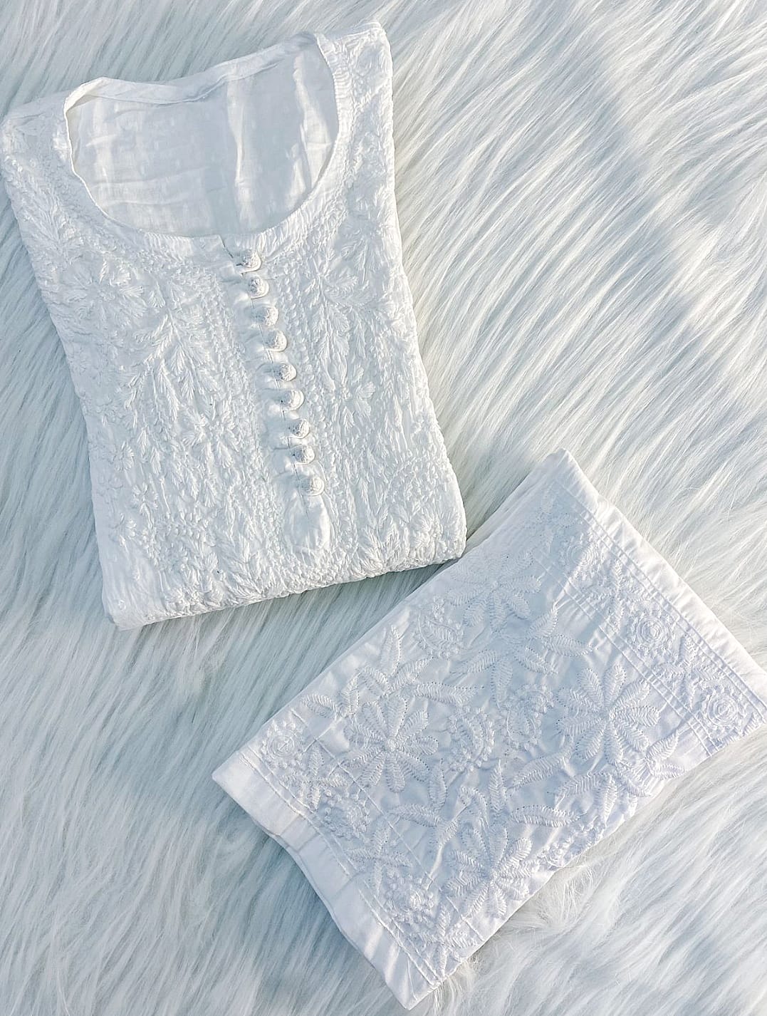 chikankari kurta set