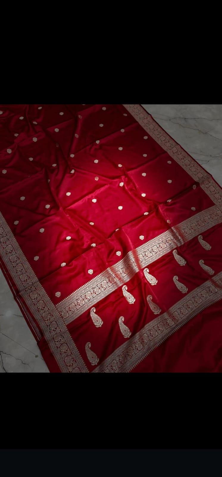 Mashru Katan Silk Satin Booti Saree