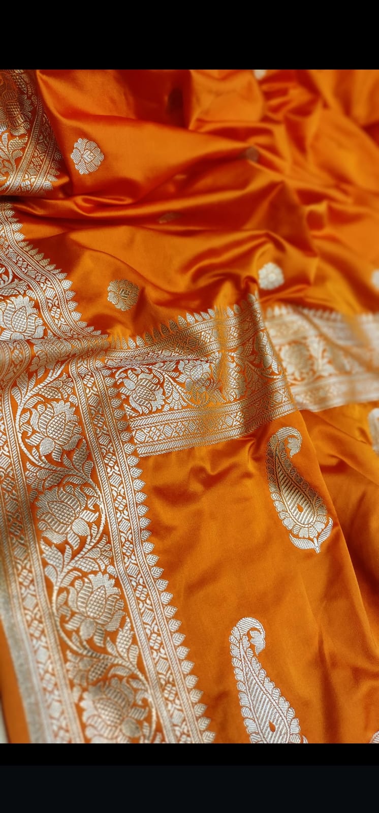 Mashru Katan Silk Satin Booti Saree