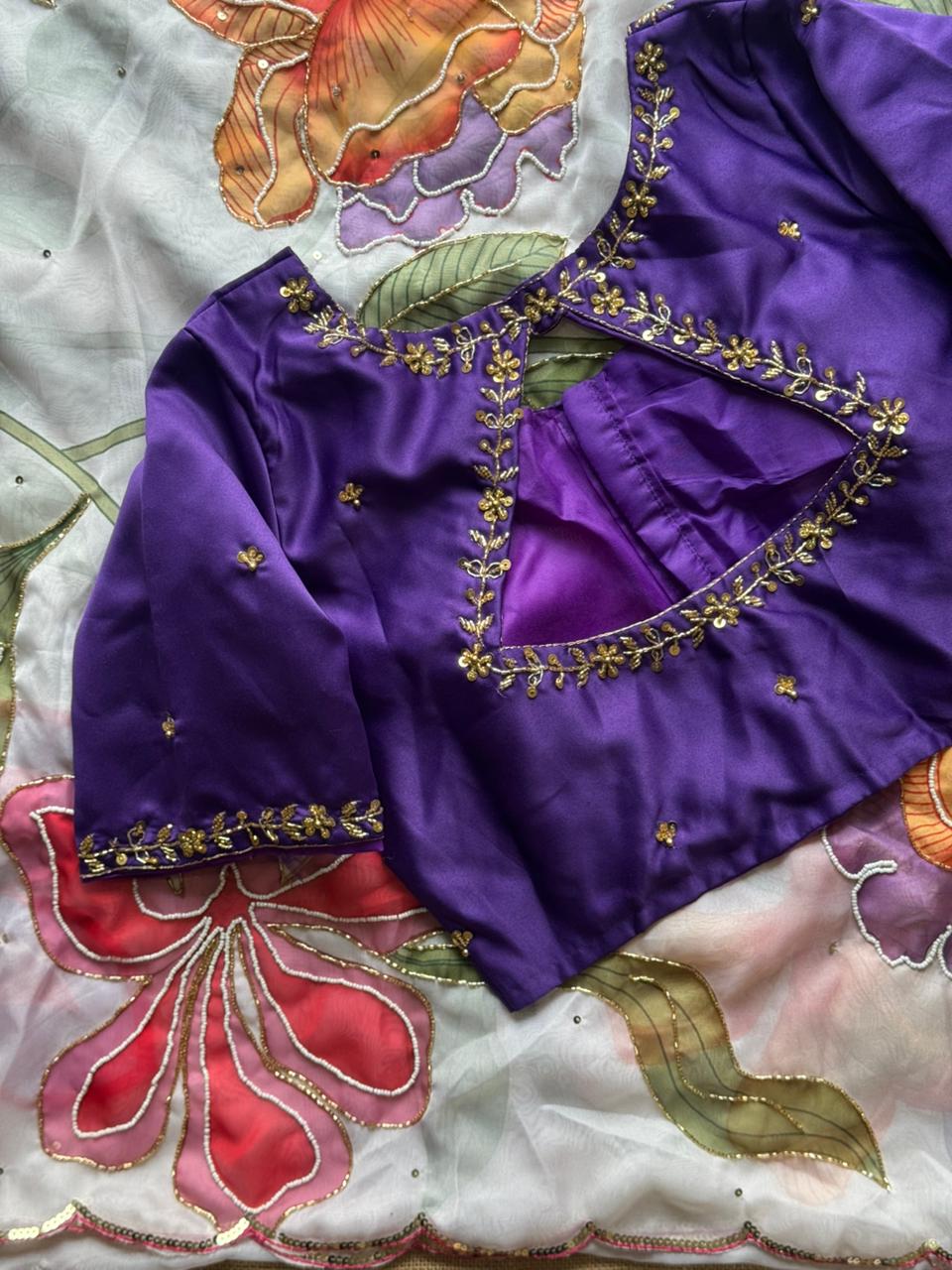 Garden floral saree