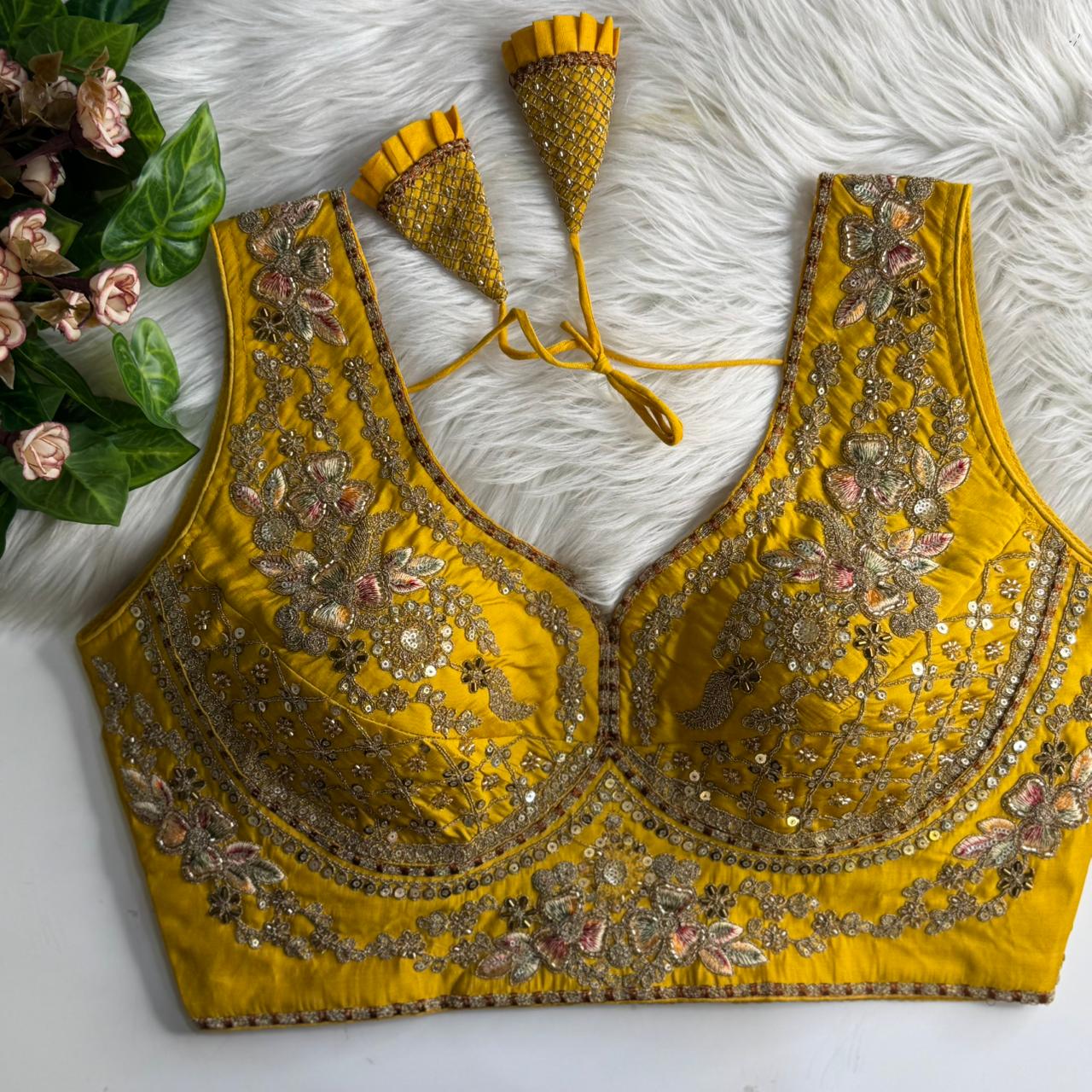 Silk designer blouse