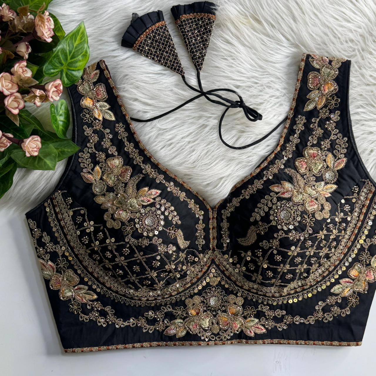 Silk designer blouse