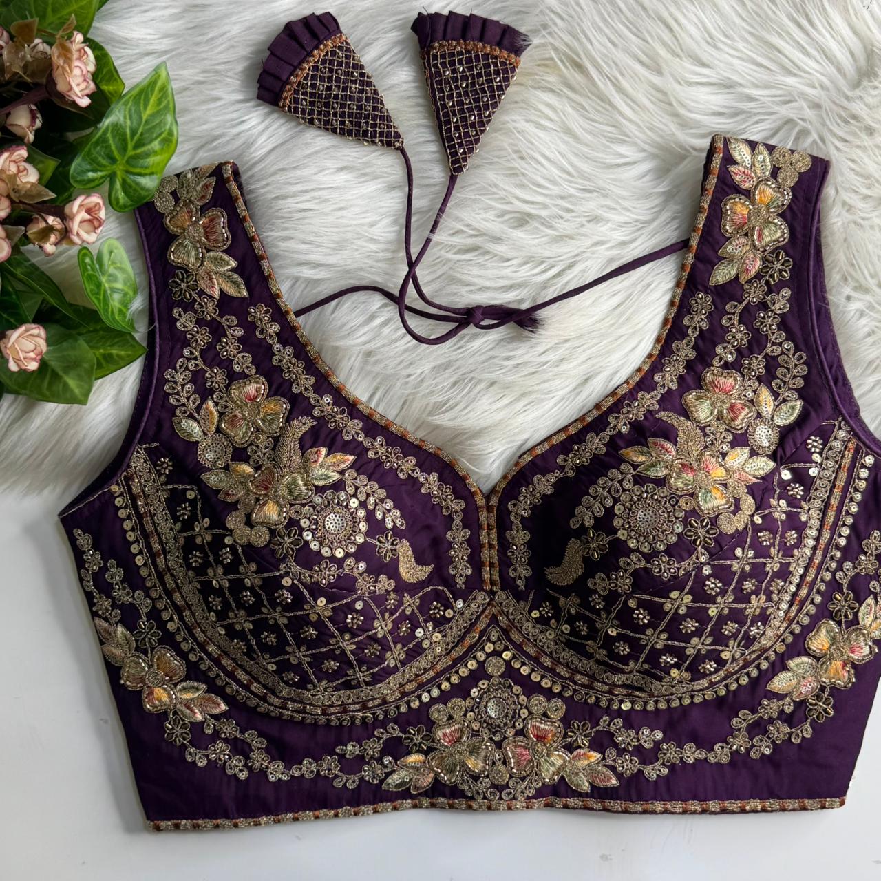 Silk designer blouse