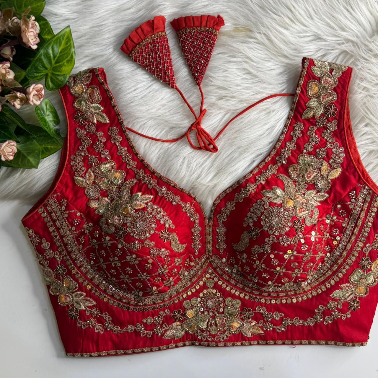 Silk designer blouse