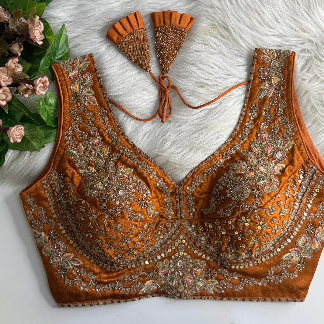 Silk designer blouse