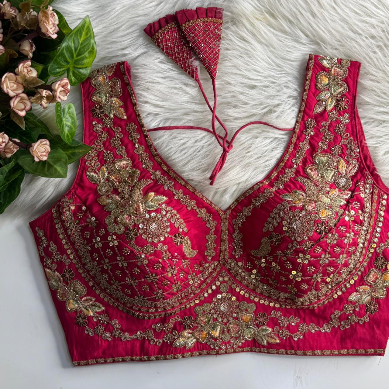 Silk designer blouse