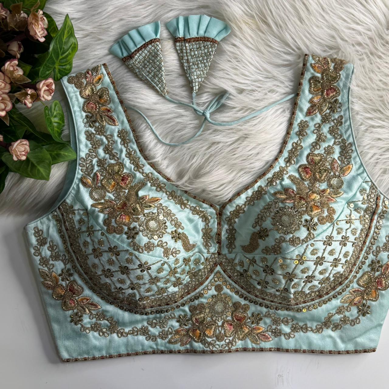 Silk designer blouse