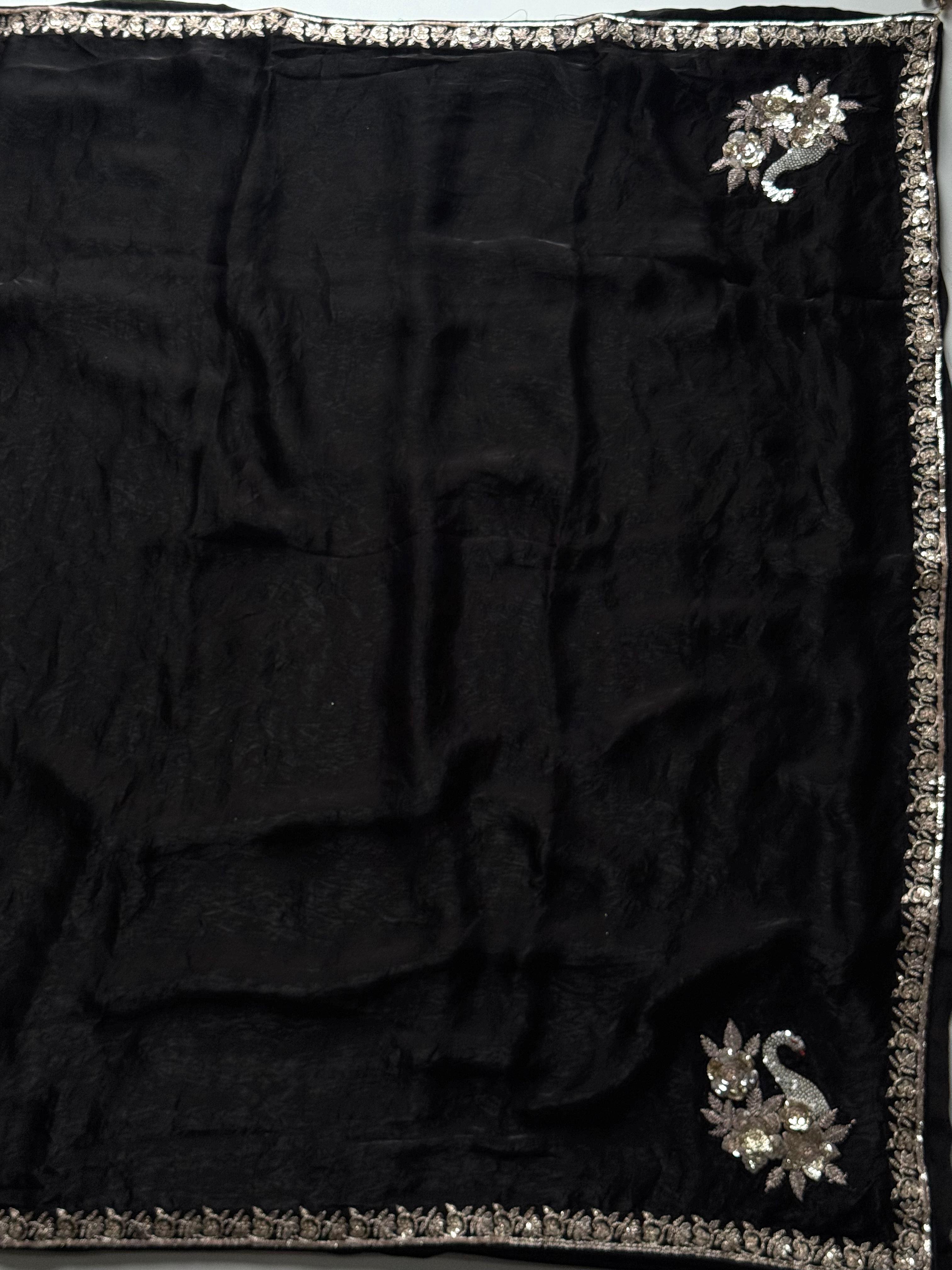 Space silk saree