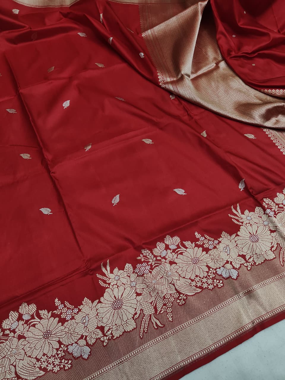 Meenakari katan silk saree