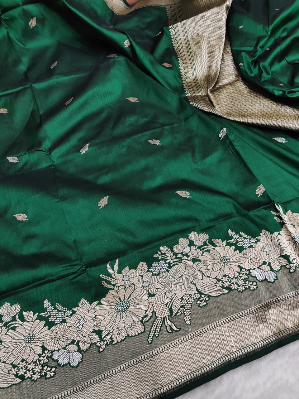 Meenakari katan silk saree