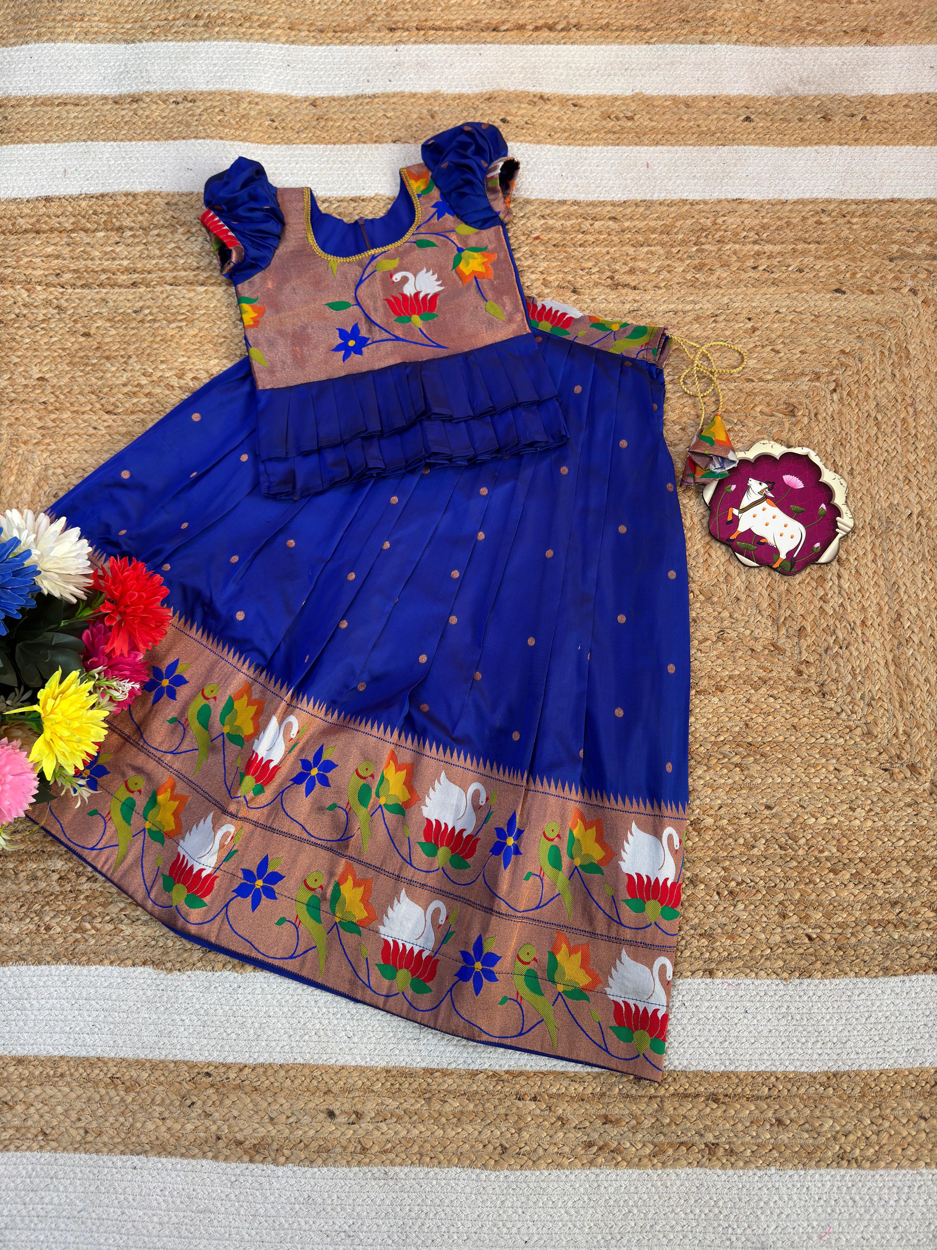 Meena Work Kids Lehenga