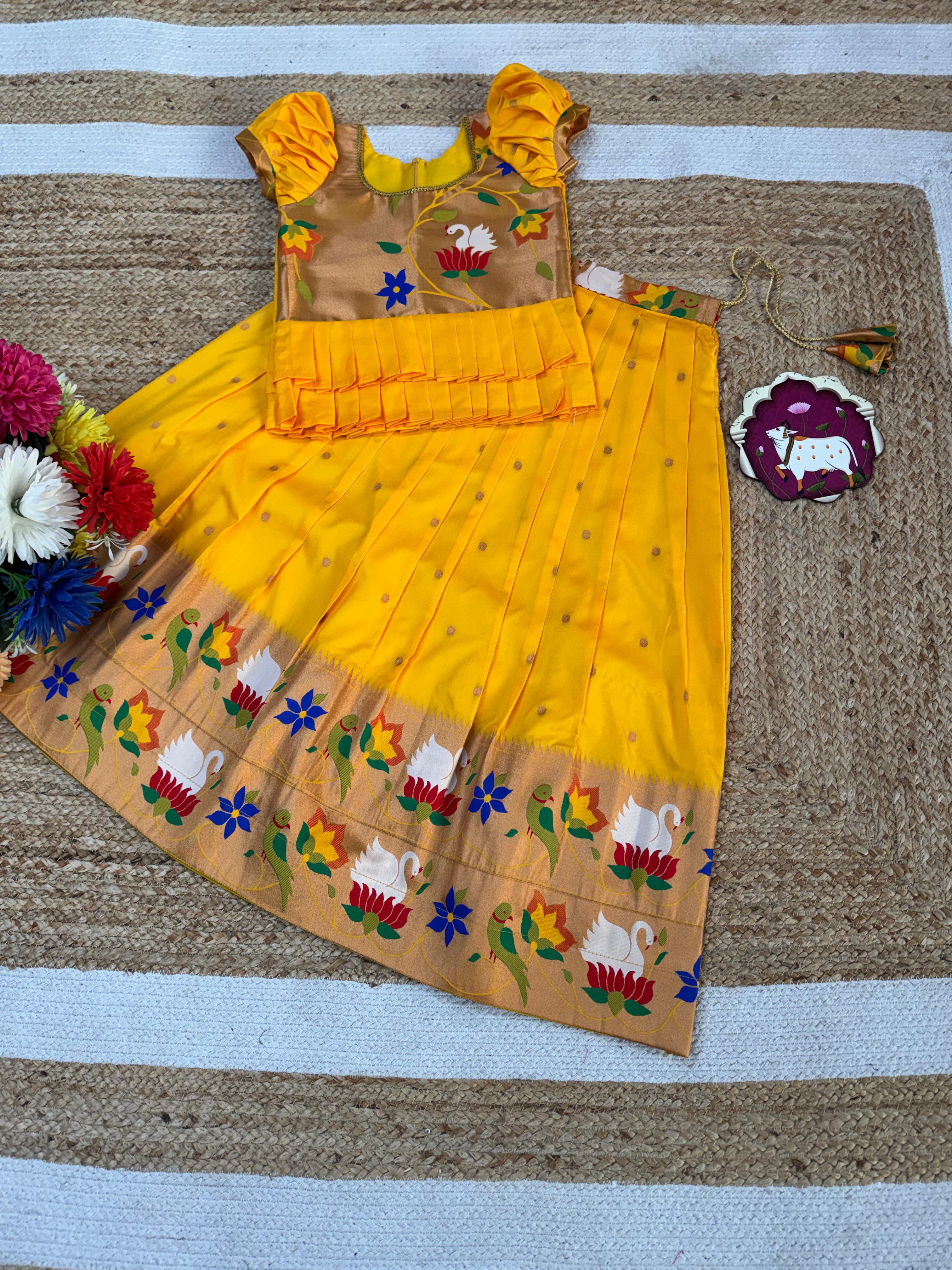 Meena Work Kids Lehenga