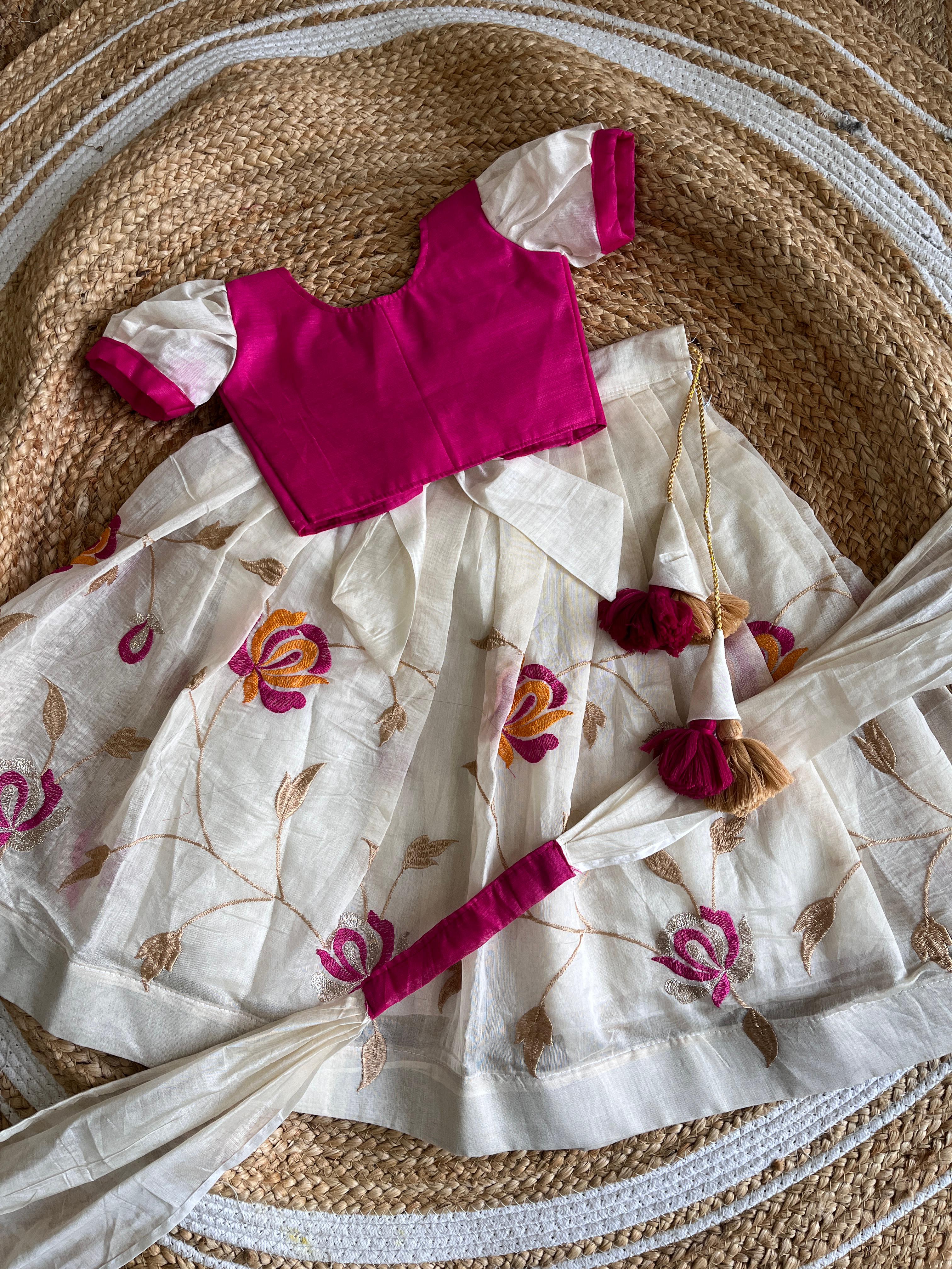 Chanderi Festive Lehenga Set