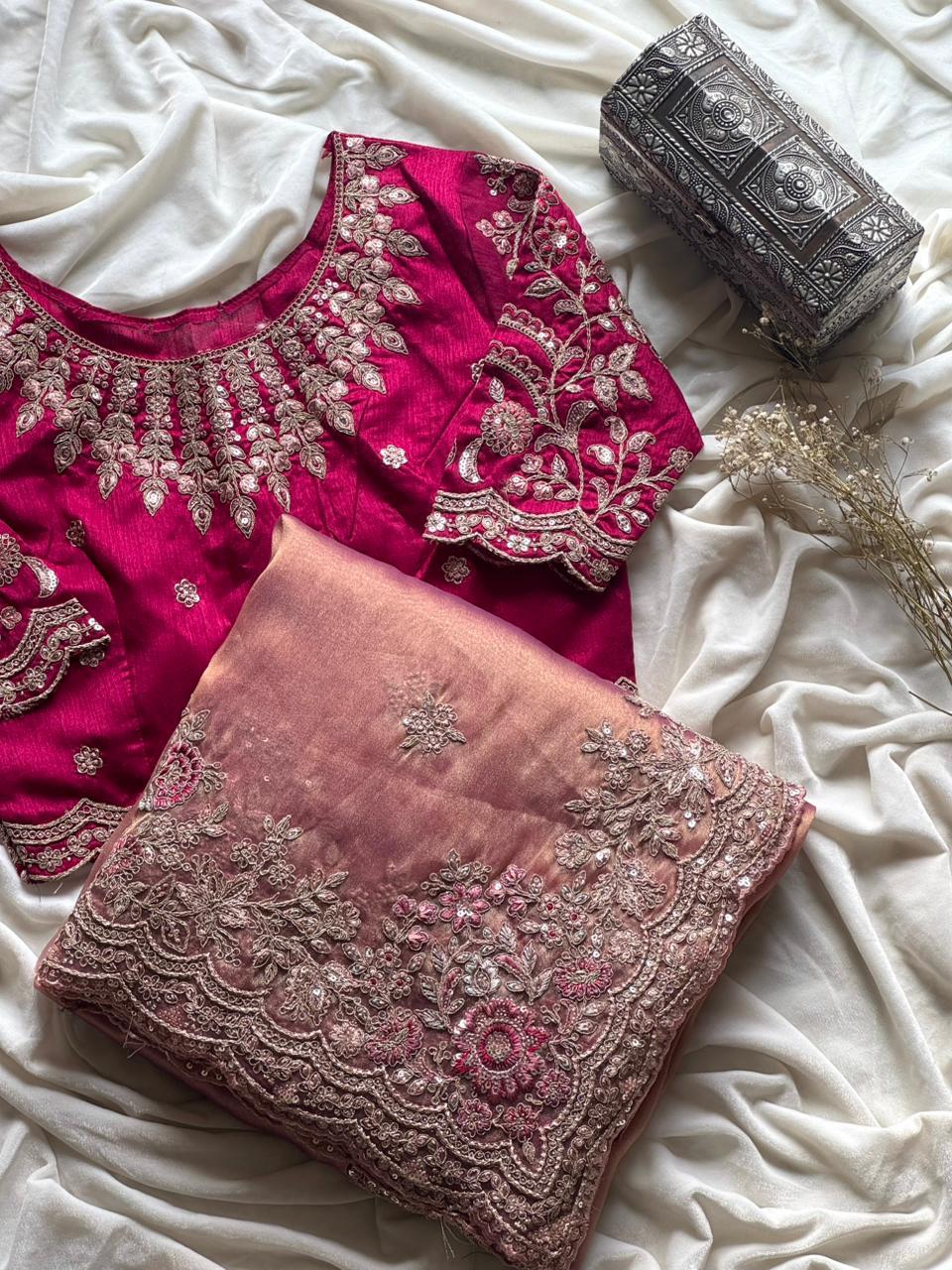 Blush Pink Saree