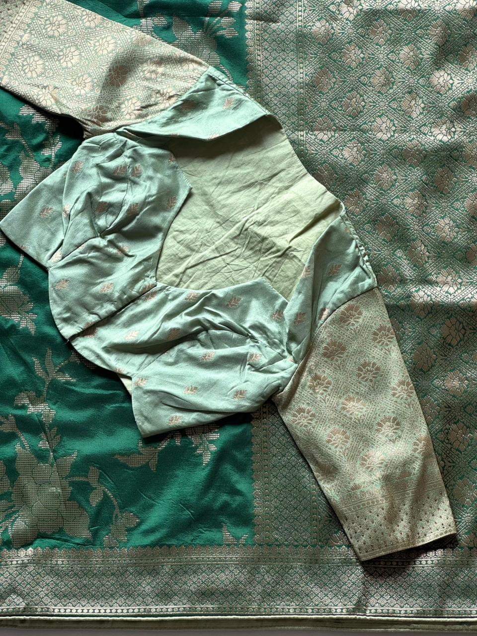 Mungs Silk Designer Saree