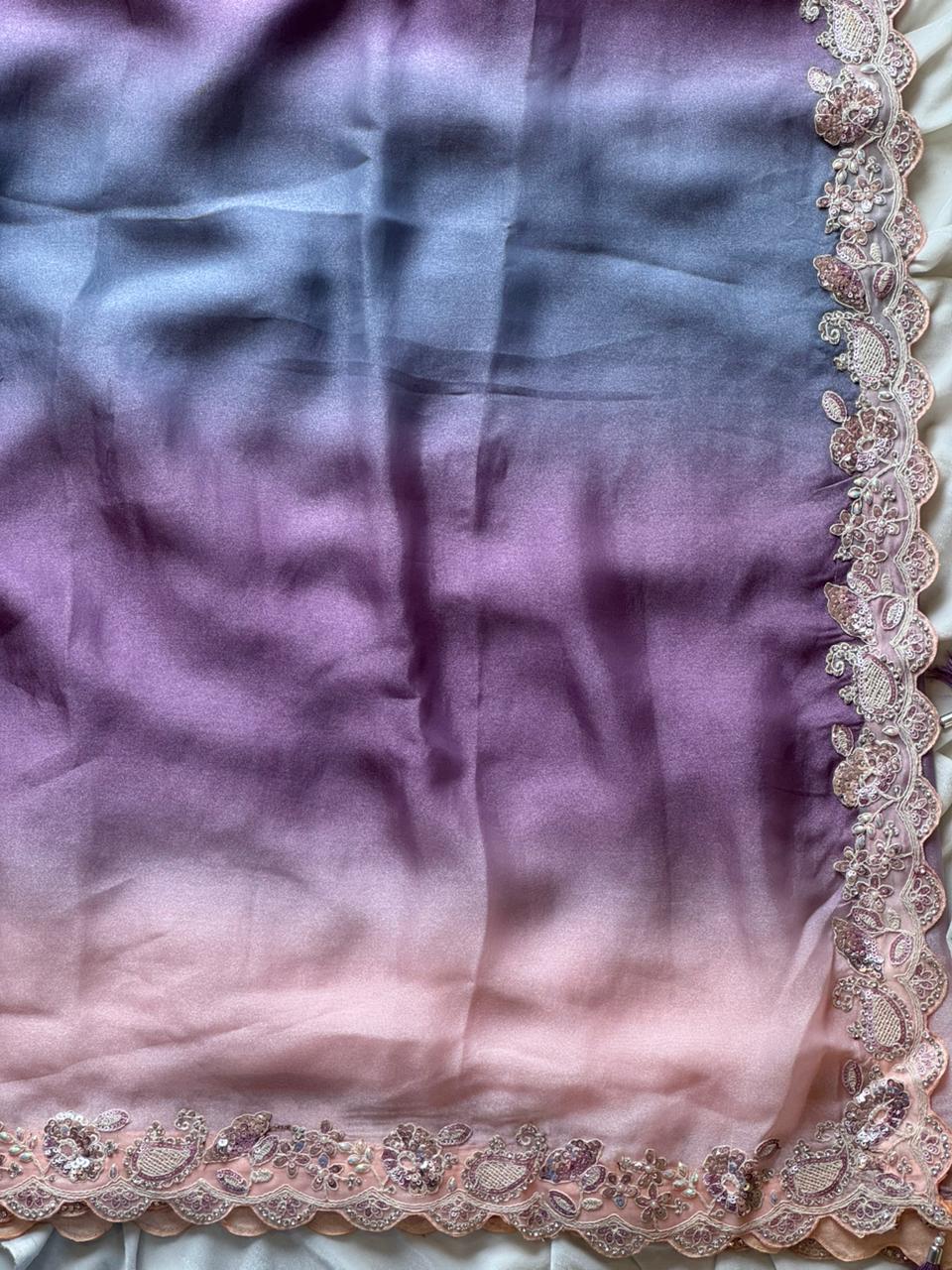 Ombre Queen Sarees