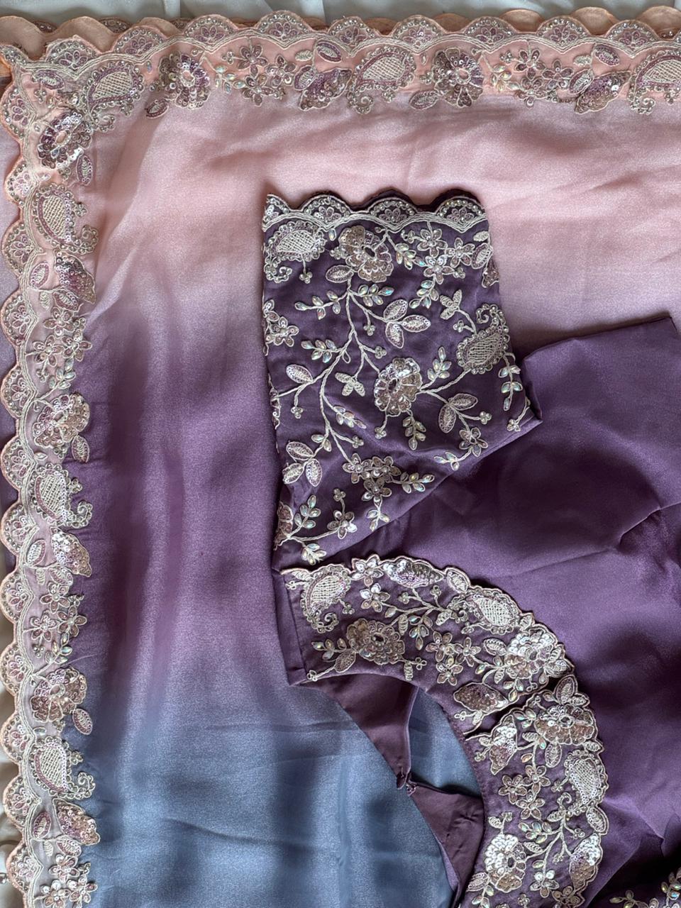 Ombre Queen Sarees