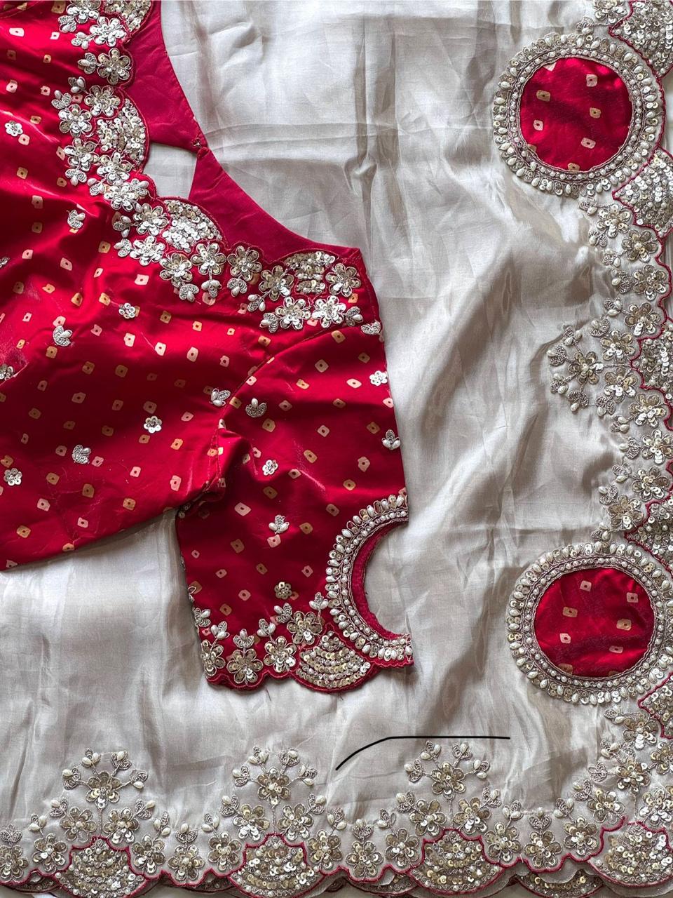 Silver Shine Saree