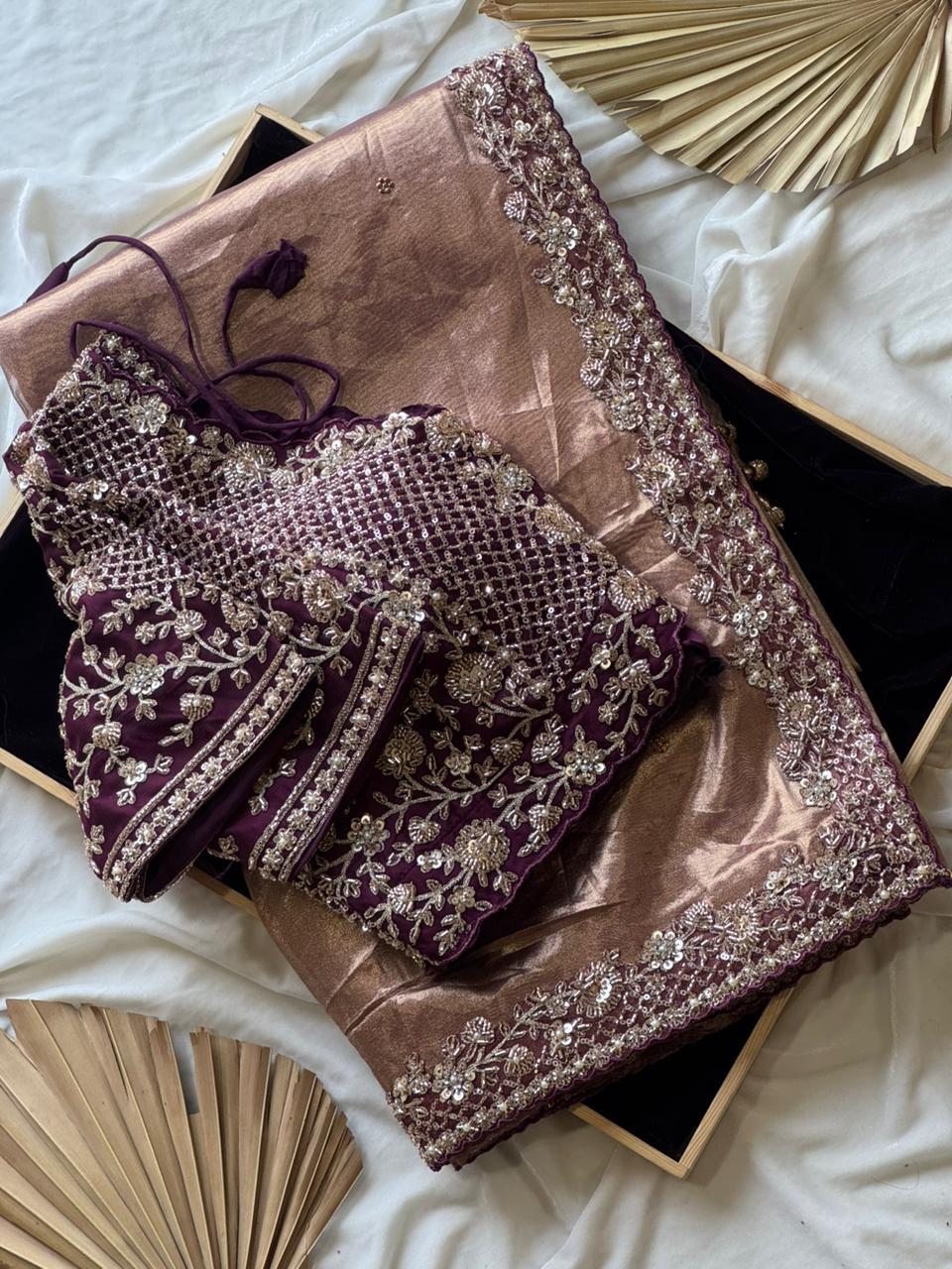 Metallic Saree