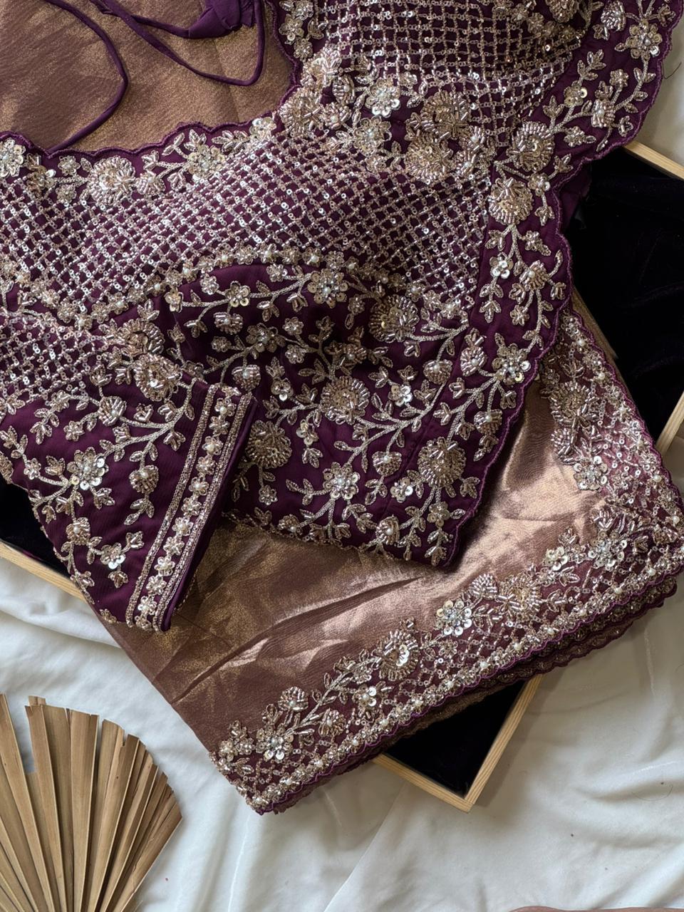 Metallic Saree