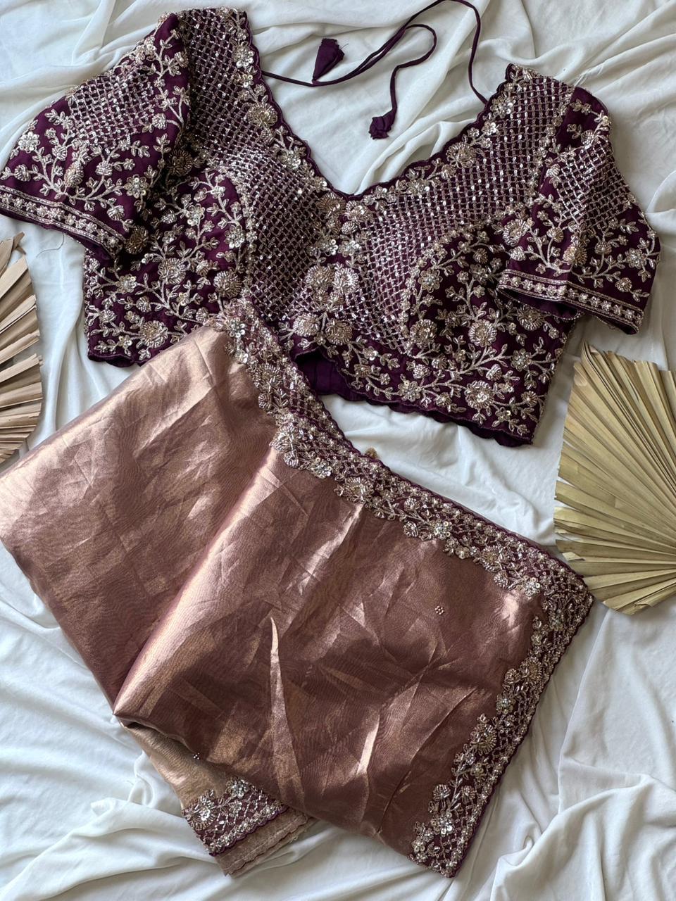 Metallic Saree