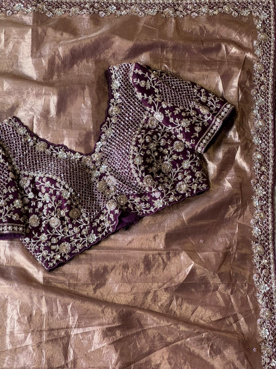 Metallic Saree