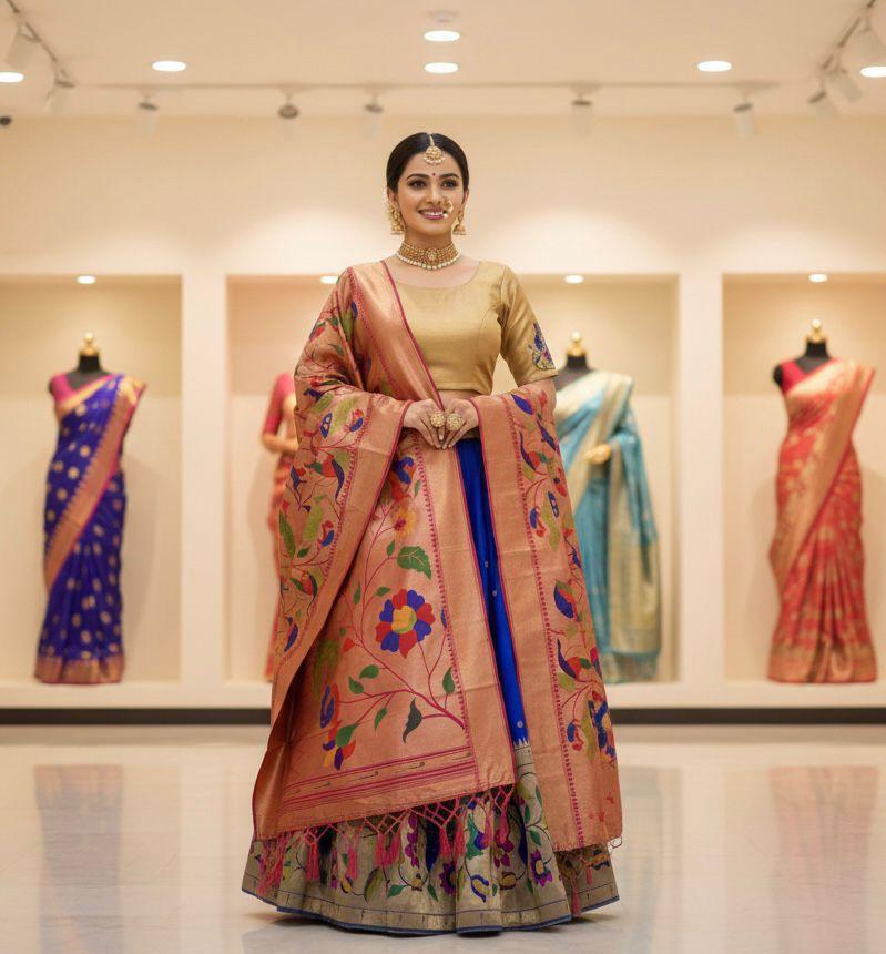 Pattu Lehenga Set