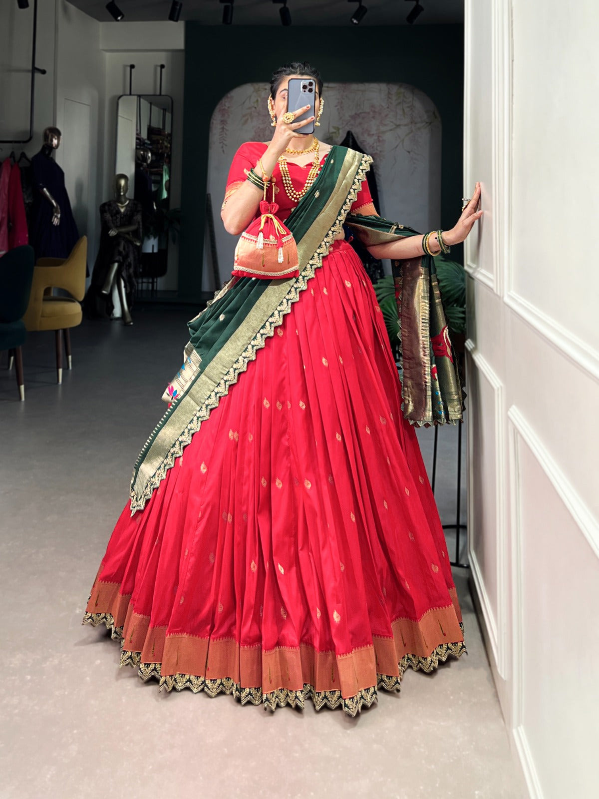 Noor Paithani Lahenga Set