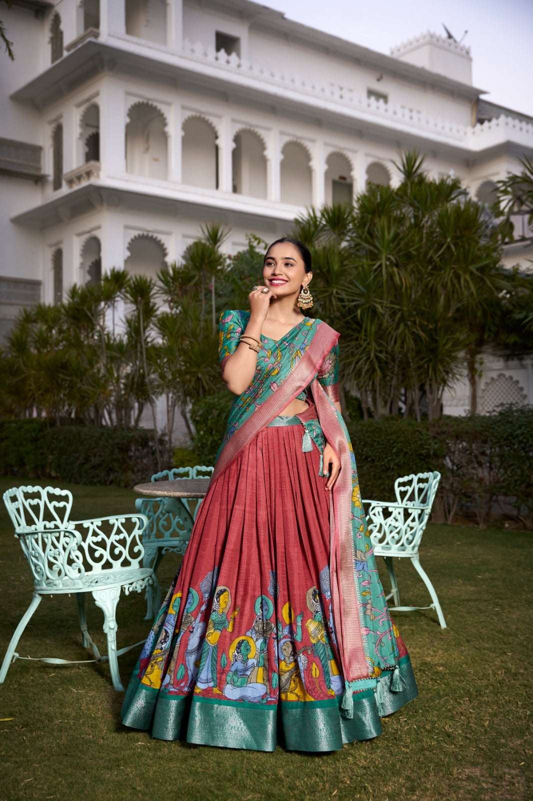 Kalamkari Grace Lehenga Set