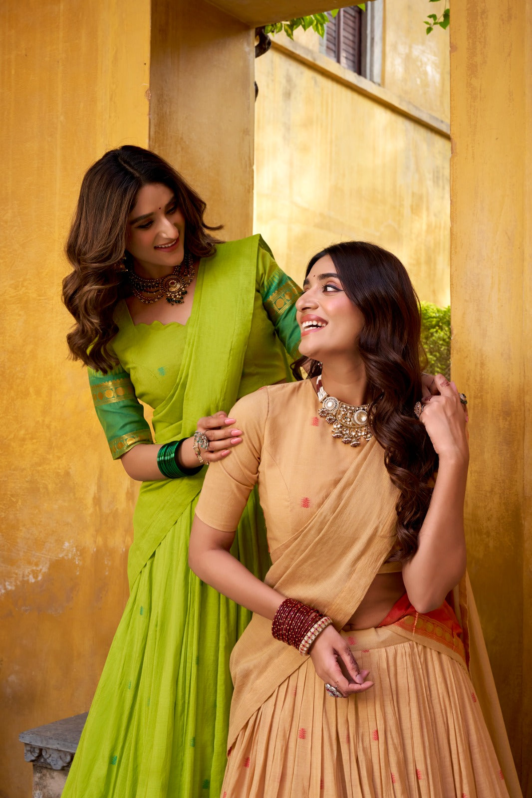 Chanderi Cotton Lehenga Set