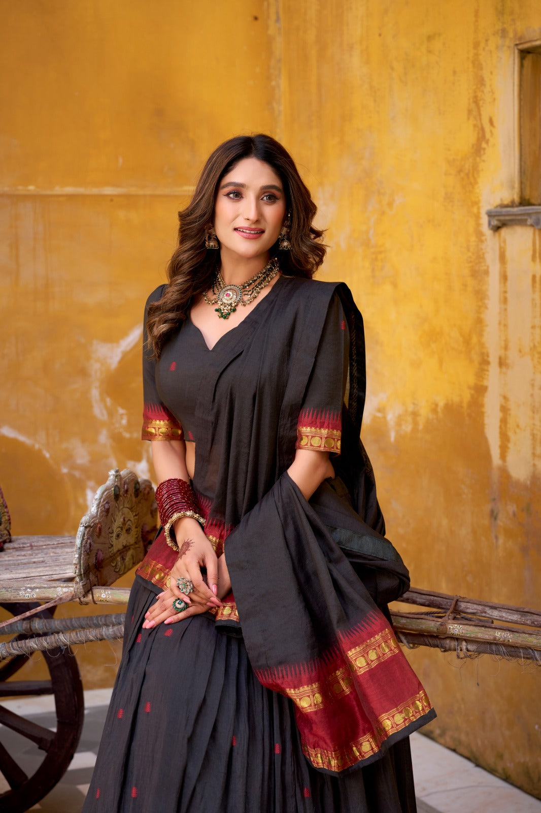 Chanderi Cotton Lehenga Set