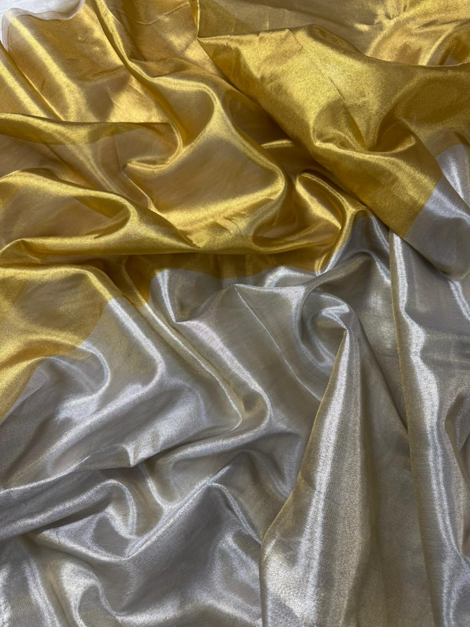 Tissue Metallic Saree