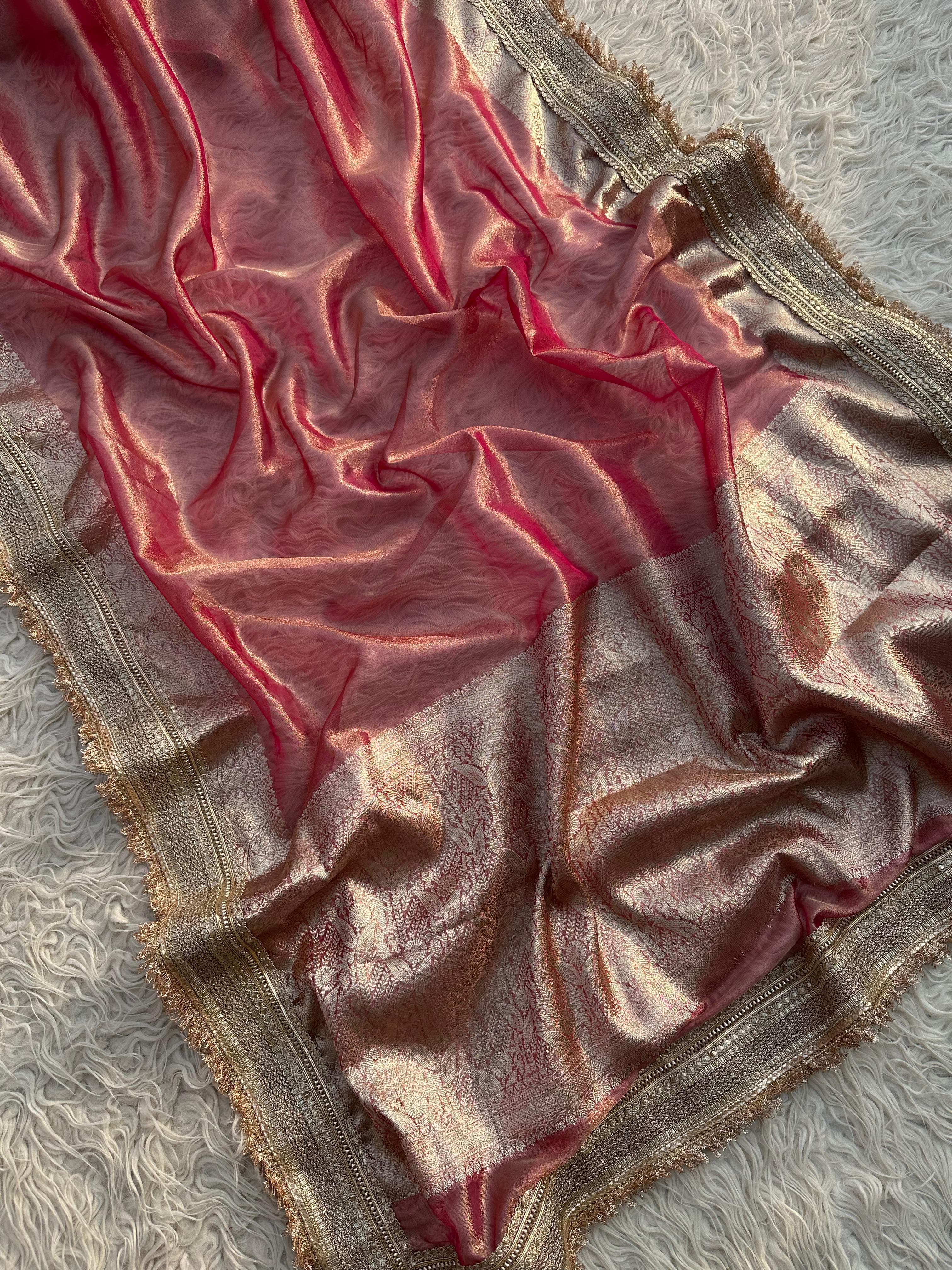 Elegant tissue saree