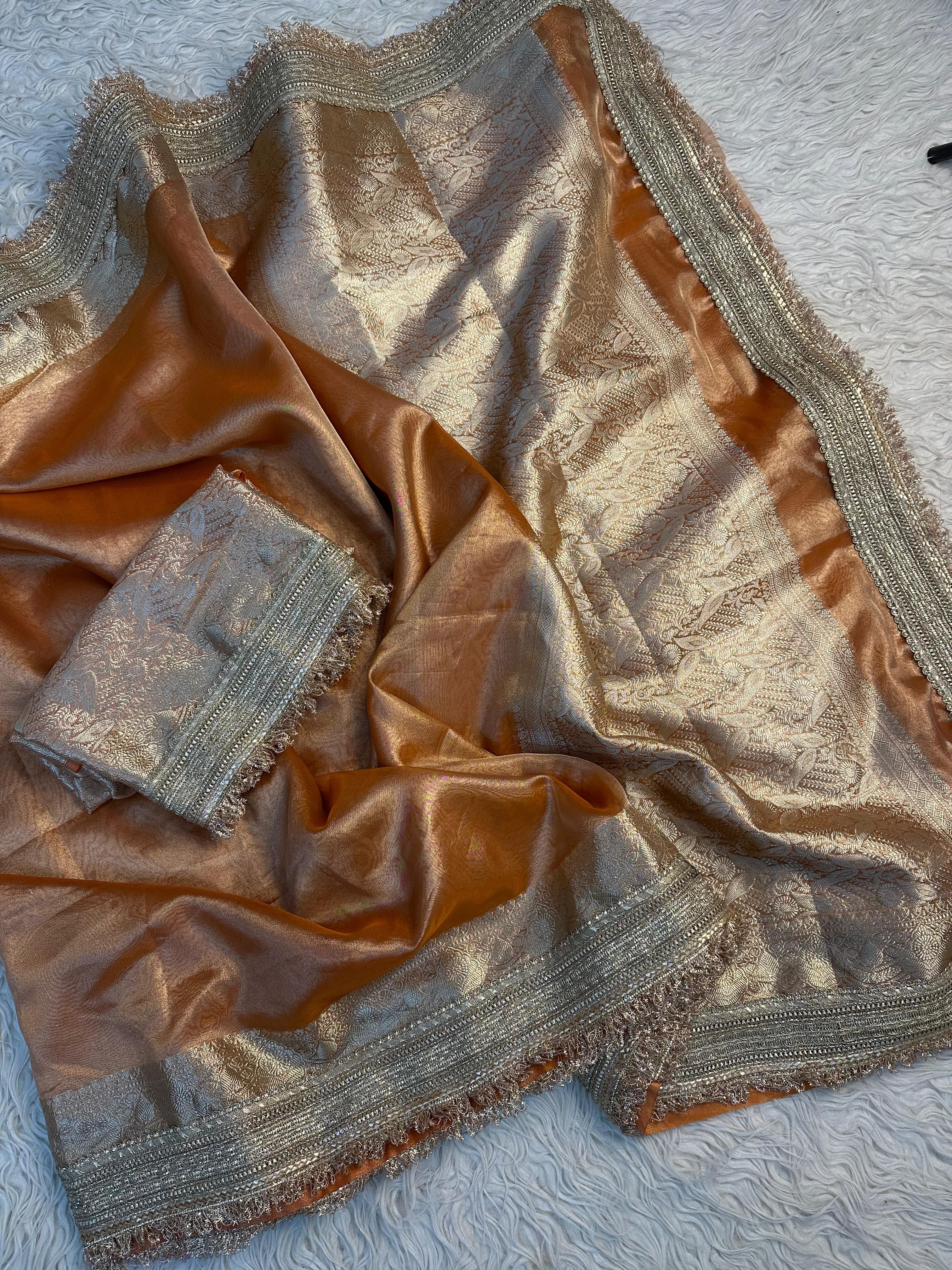 Elegant tissue saree