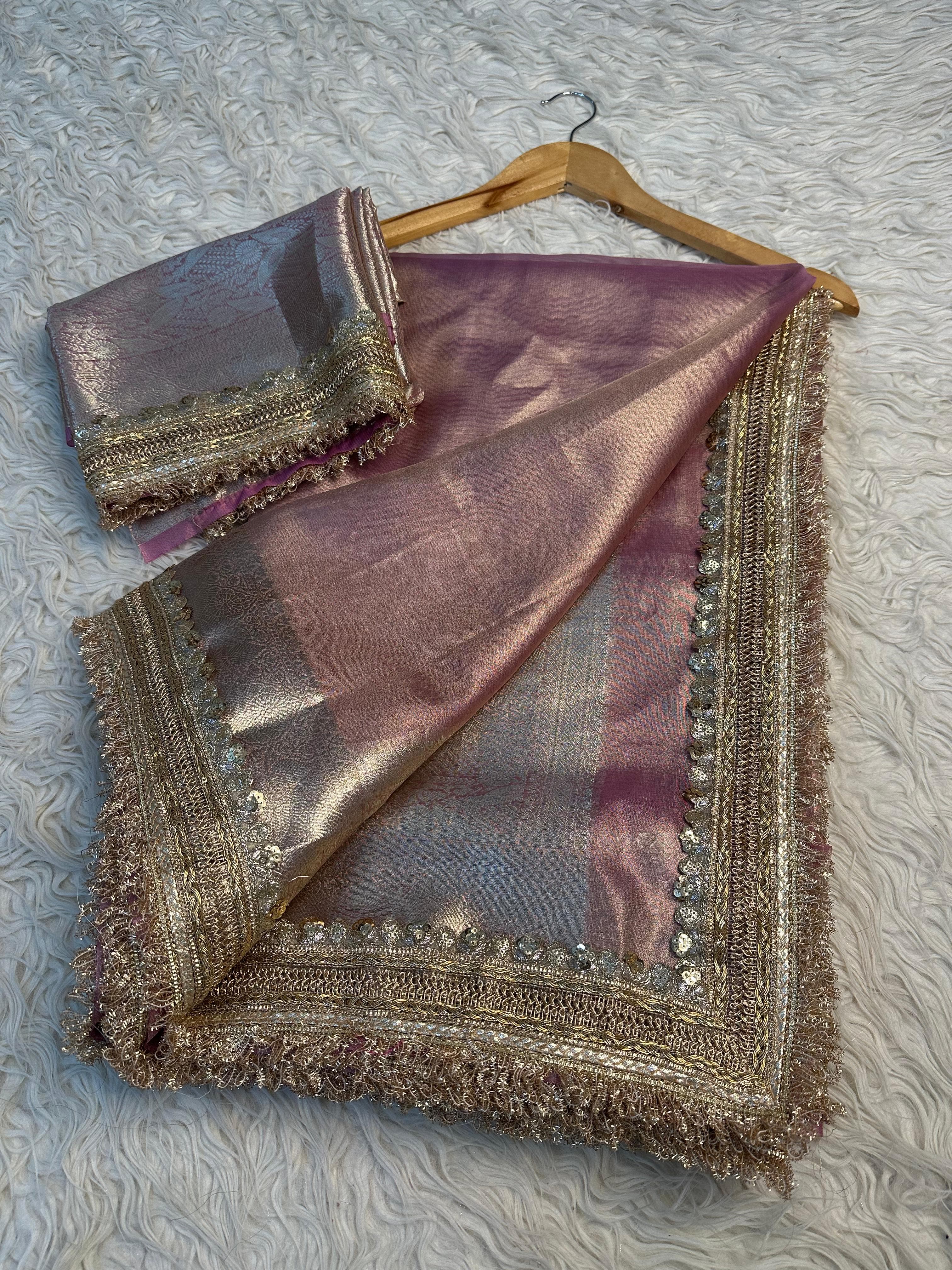Elegant tissue saree