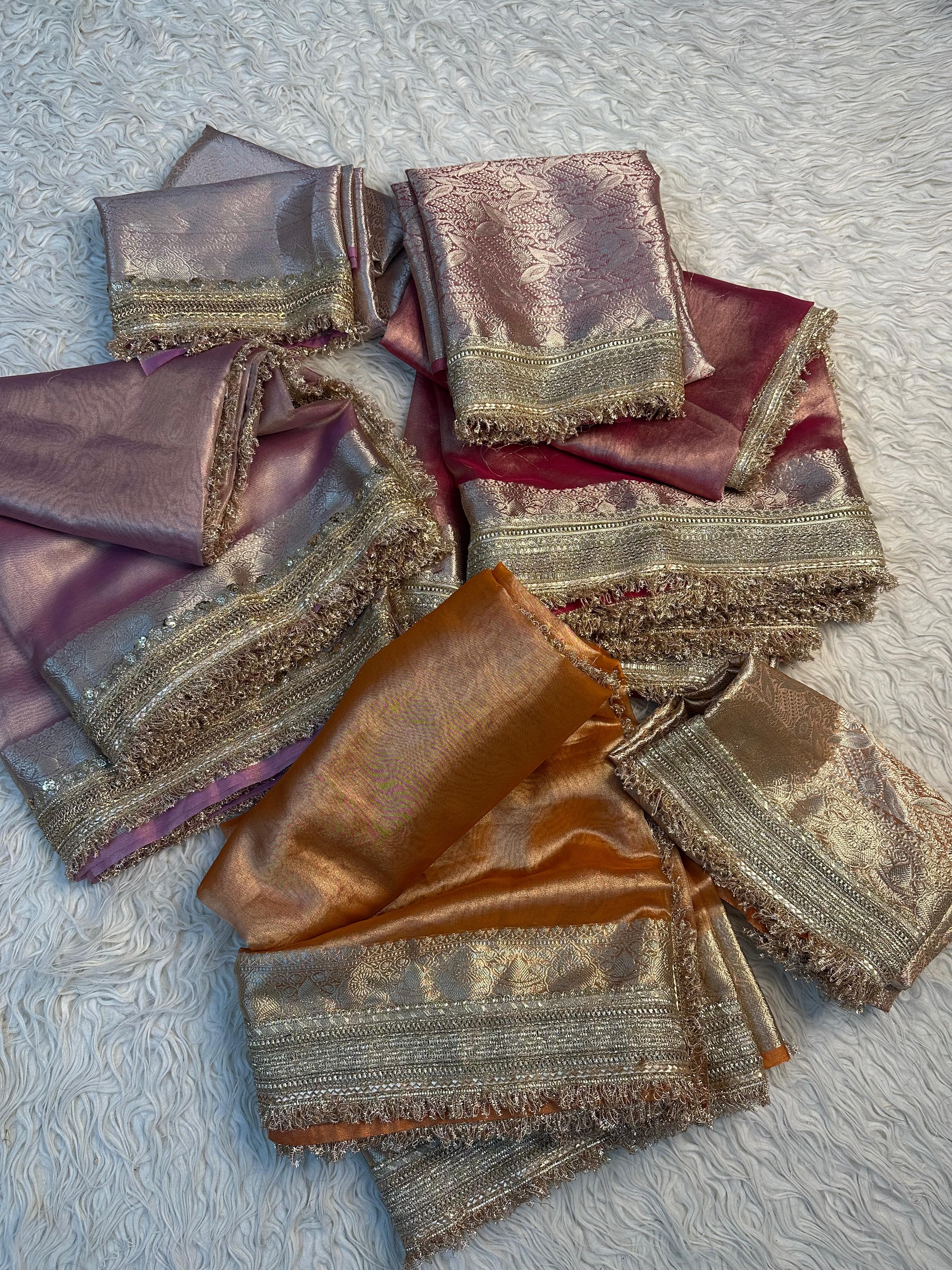 Elegant tissue saree