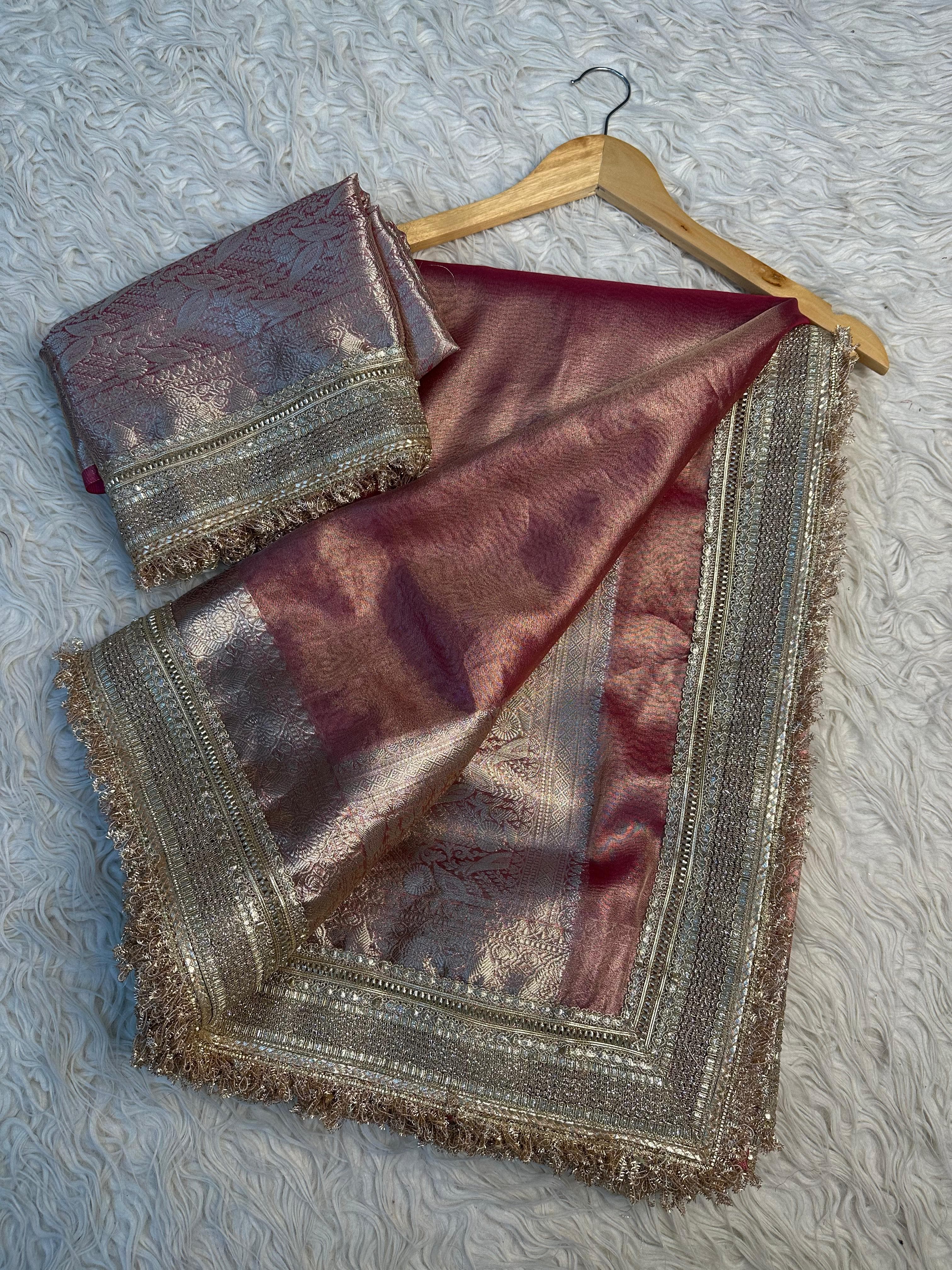 Elegant tissue saree