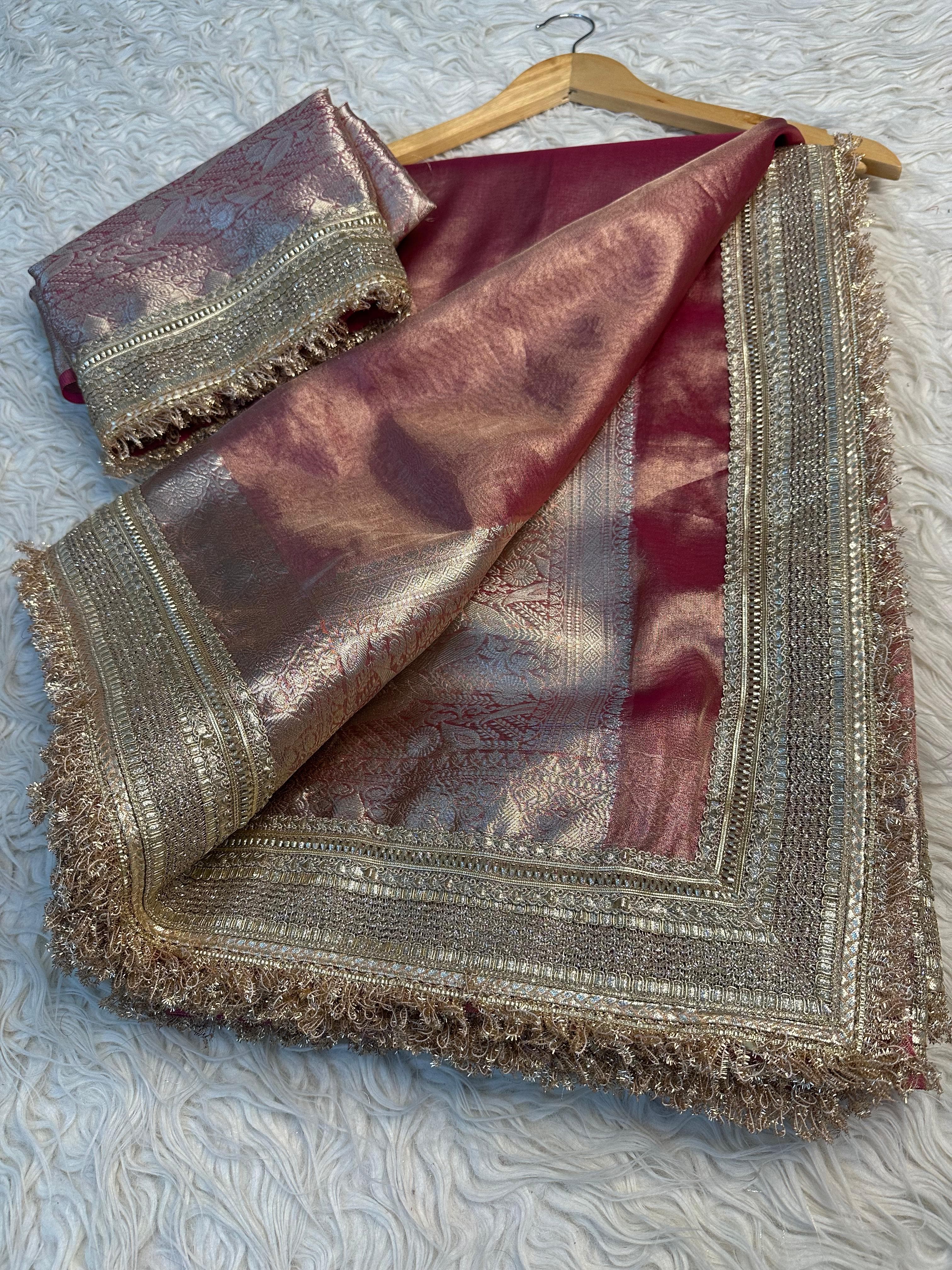 Elegant tissue saree