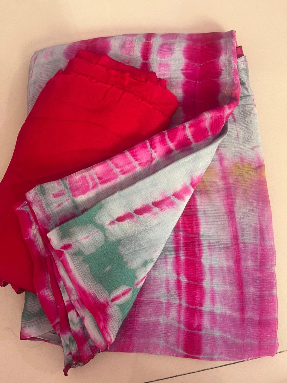 Bloom Shibori Saree