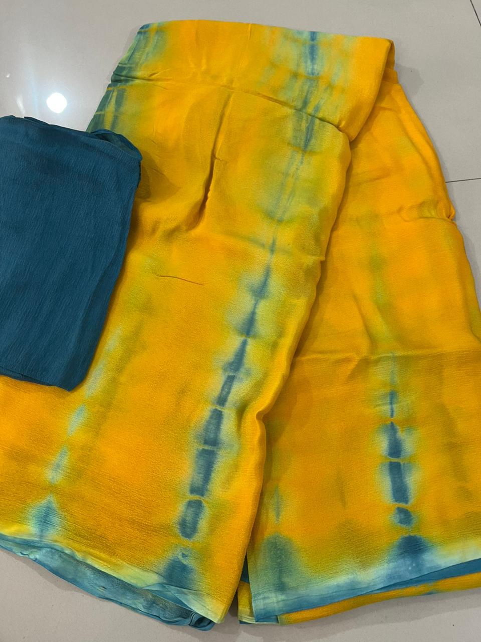 Bloom Shibori Saree