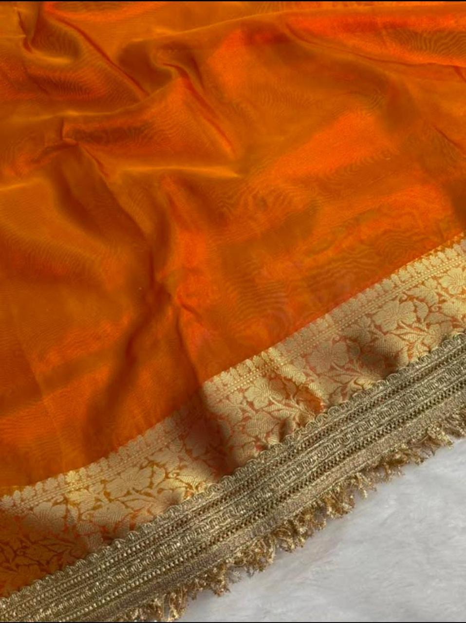 Satrangi Banarasi Tissue Saree