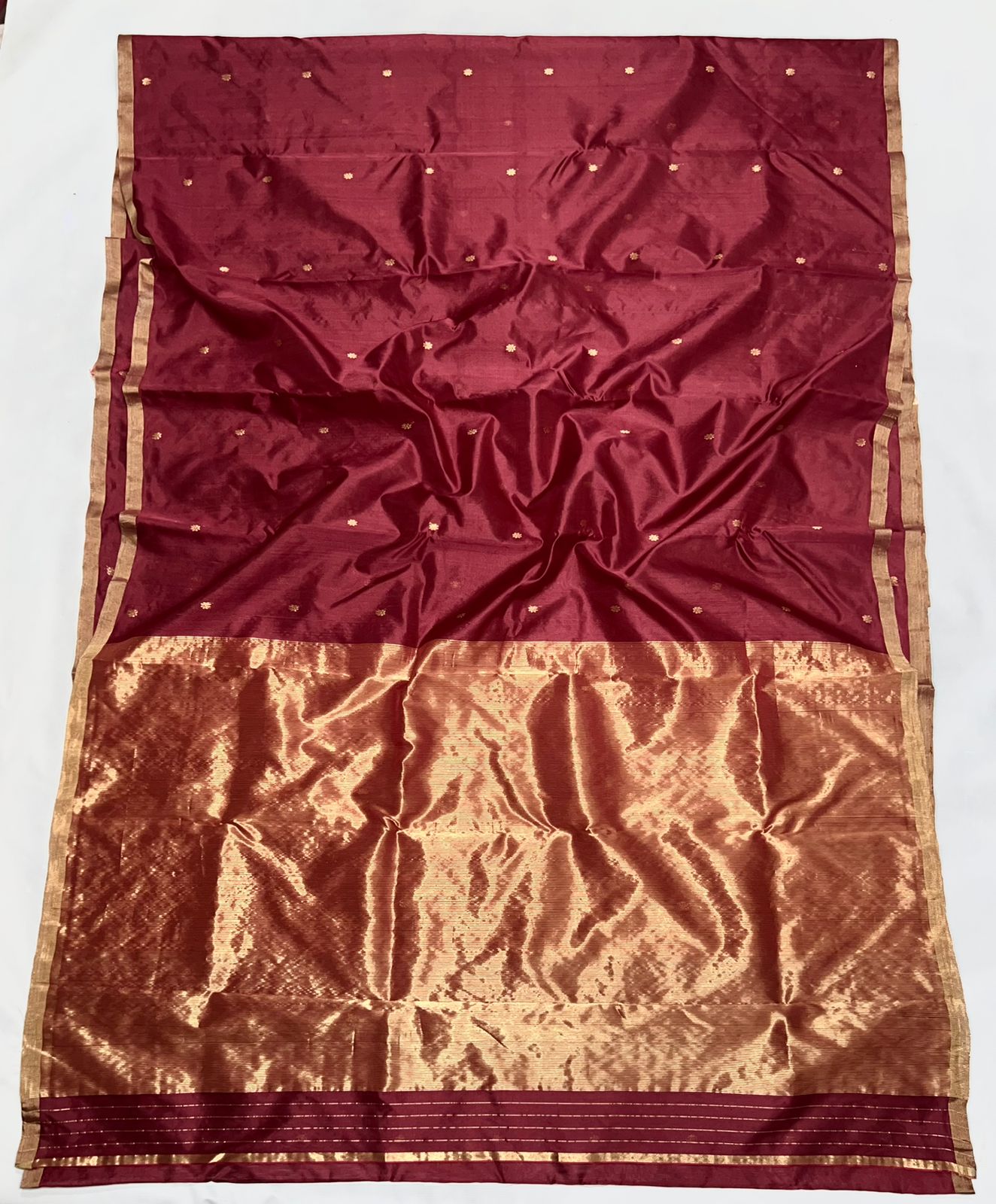 Maroon Silk Saree